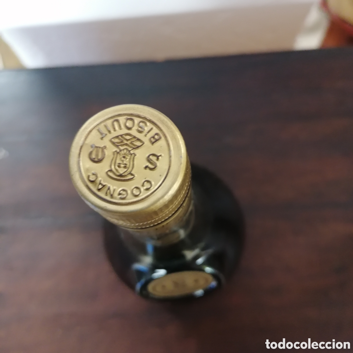 Coleccionismo de vinos y licores: Botella de Cognac Bisquit - Foto 3