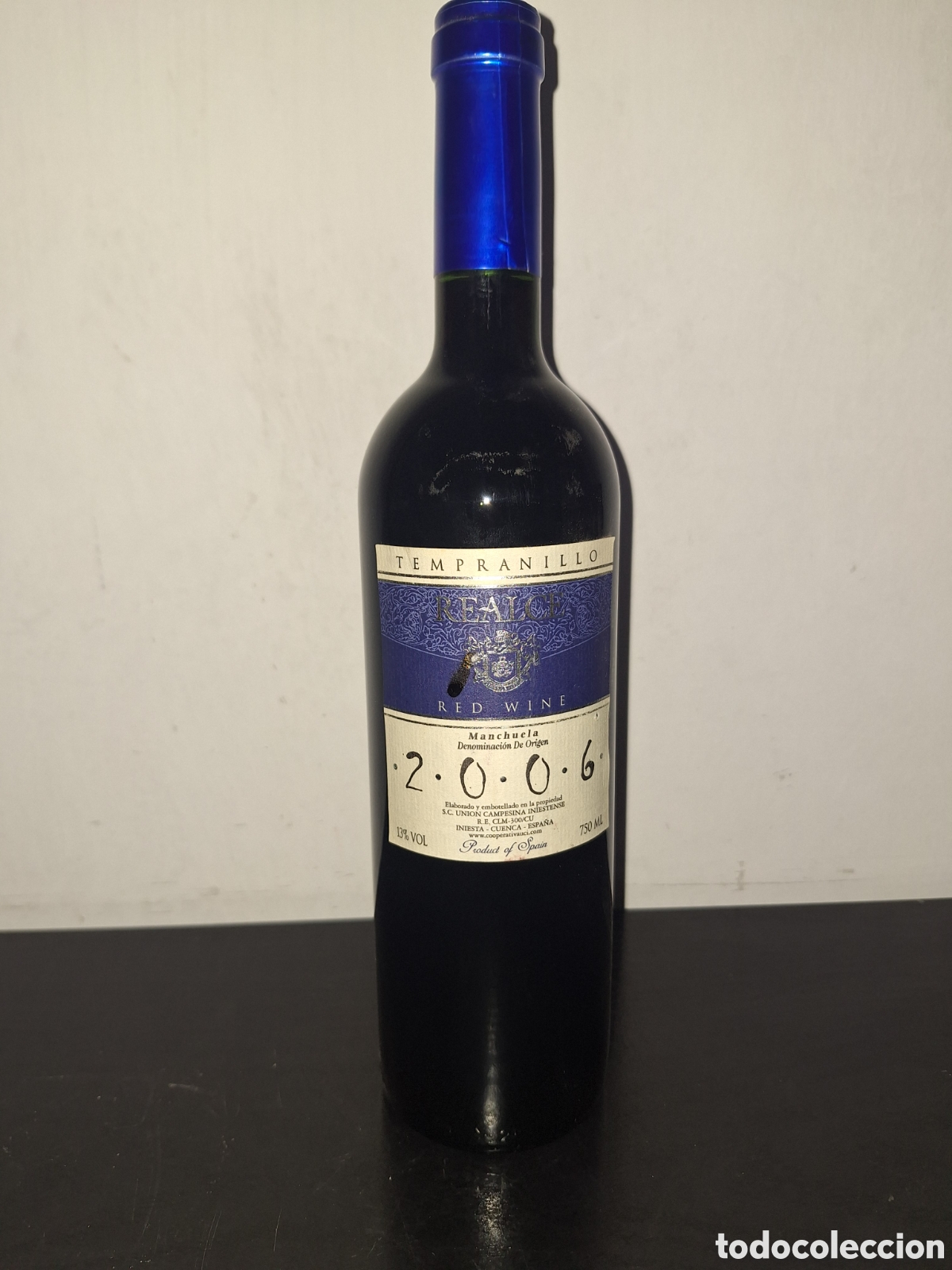 Coleccionismo de vinos y licores: vino tinto Realce Tempranillo 2006, de la Denominaci&oacute;n de Origen Manchuela,