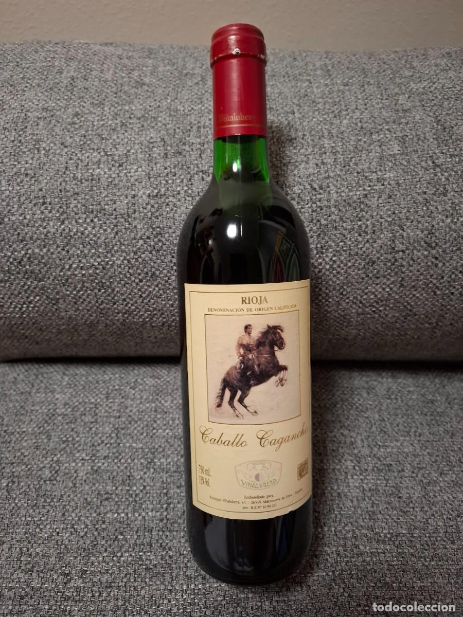 Collection of wines and liquors: Botella vino tinto Rioja &rdquo;Caballo Cagancho&rdquo;