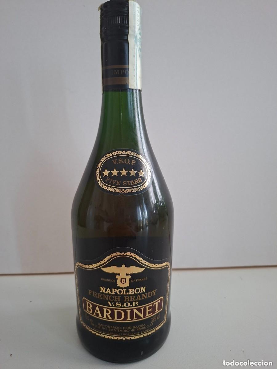 Collectionnisme de vins et liqueurs: ANTIGUA BOTELLA COGNAC NAPOLE&Oacute;N - FRENCH BRANDY V.S.O.P. BARDINET - 5 ESTRELLAS