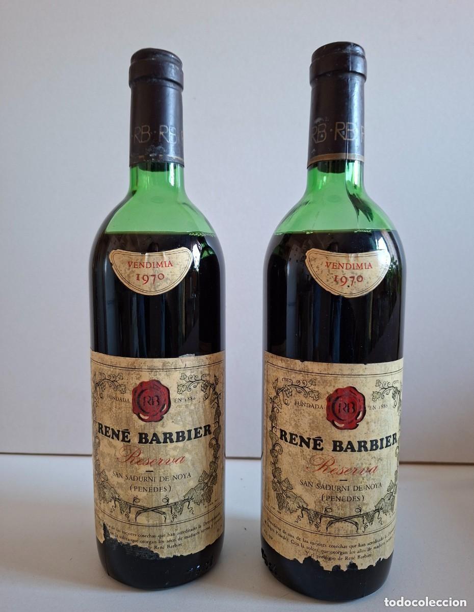 Collection of wines and liquors: 2 REN&Eacute; BARNIER RESERVA 1970 - VILAFRANCA DEL PENED&Eacute;S - VENDIMIA SELECCIONADA
