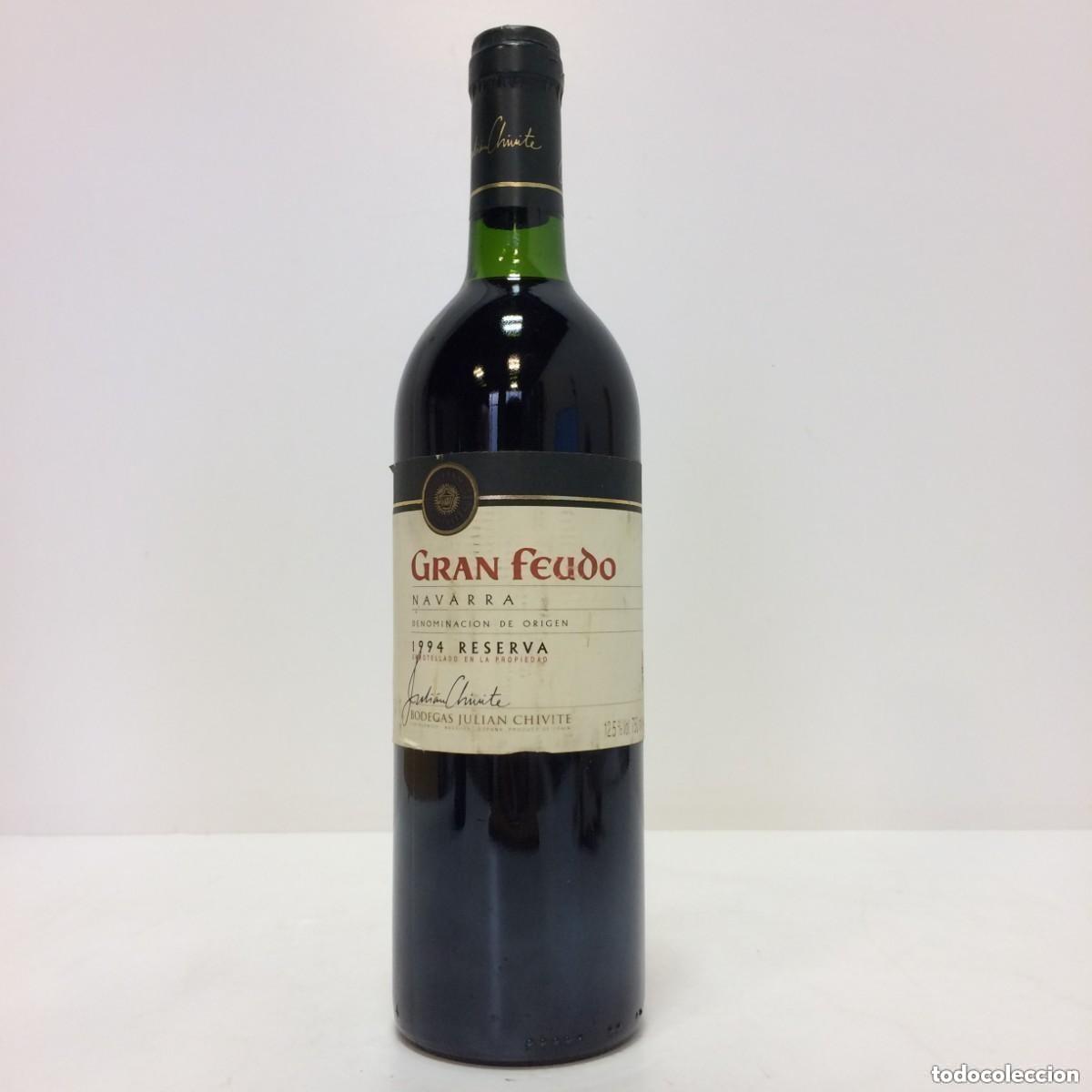 Coleccionismo de vinos y licores: VINO GRAN FEUDO - RESERVA 1994 - BODEGAS JULI&Aacute;N CHIVITE (NAVARRA)