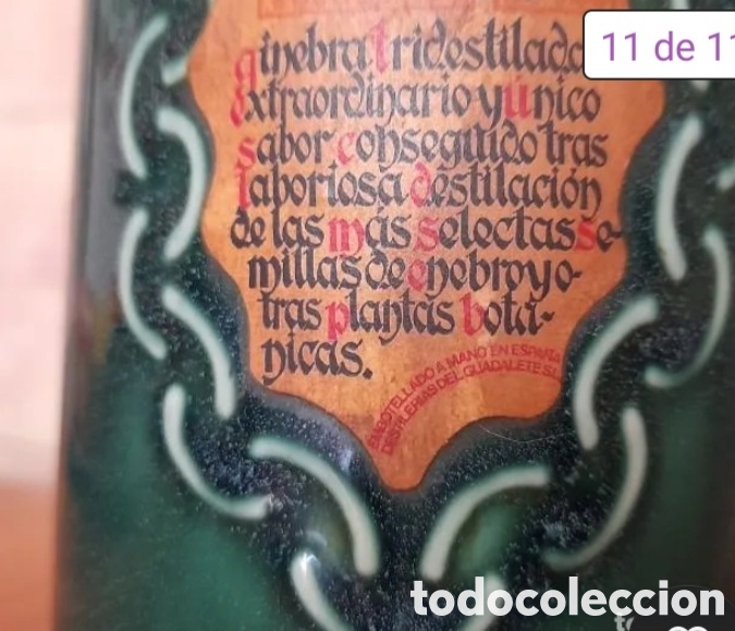 Coleccionismo de vinos y licores: Lote caneco ginebra bols
