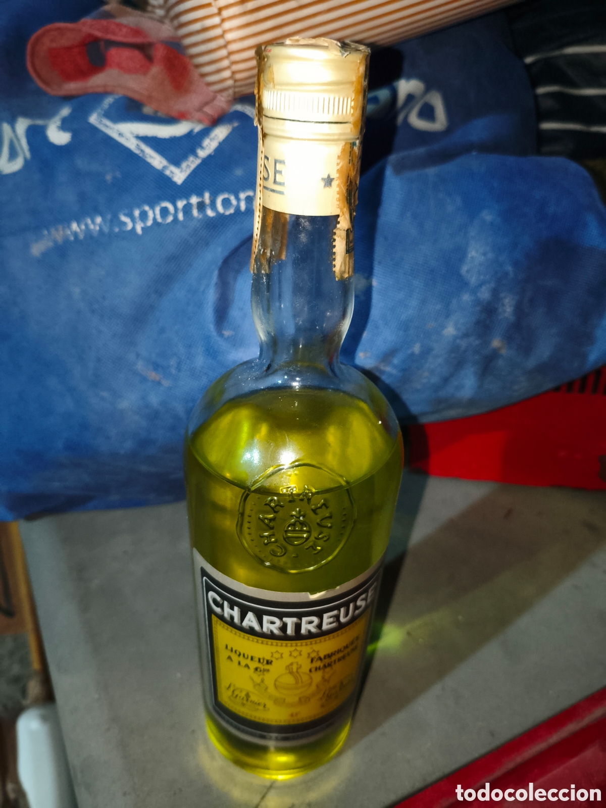 Coleccionismo de vinos y licores: Botella Chartreuse 43 grados