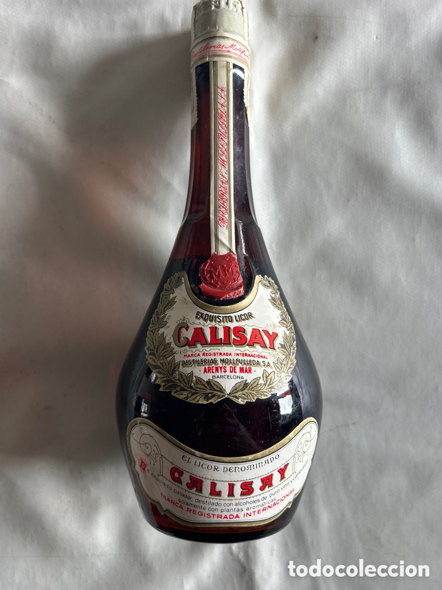 Coleccionismo de vinos y licores: Antigua Botella de licor Calisay