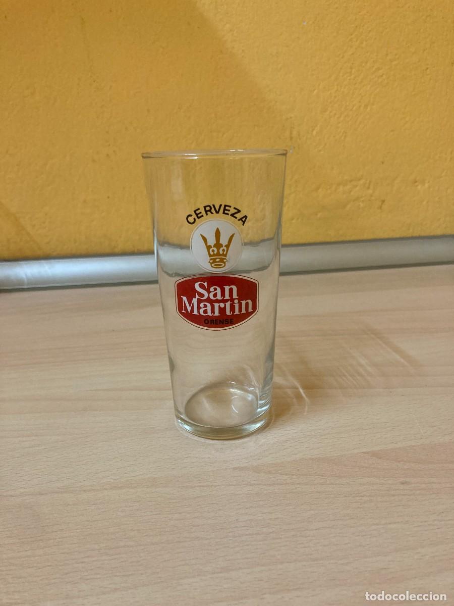 Coleccionismo de vinos y licores: Vaso CERVEZA SAN MARTIN