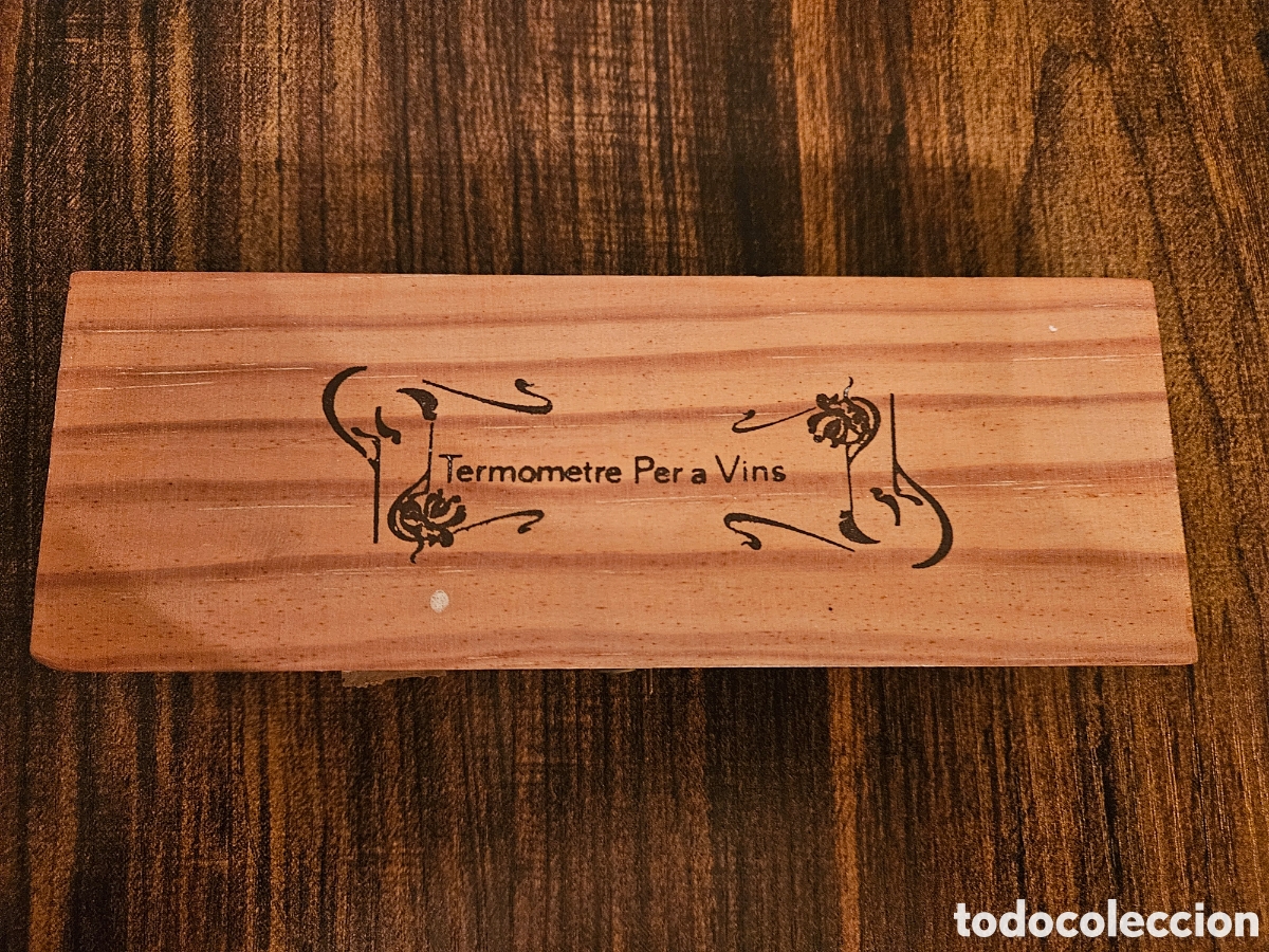 Coleccionismo de vinos y licores: &iexcl;ENV&Iacute;O GRATIS Y ADMITO OFERTAS! Elegante Term&oacute;metro para Vino con Remate en Forma de Barril Dorado