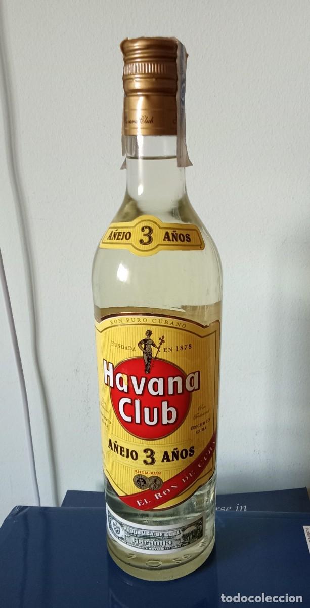 Coleccionismo de vinos y licores: botella HAVANA CLUB. a&ntilde;ejo 3 a&ntilde;os. El Ron de Cuba