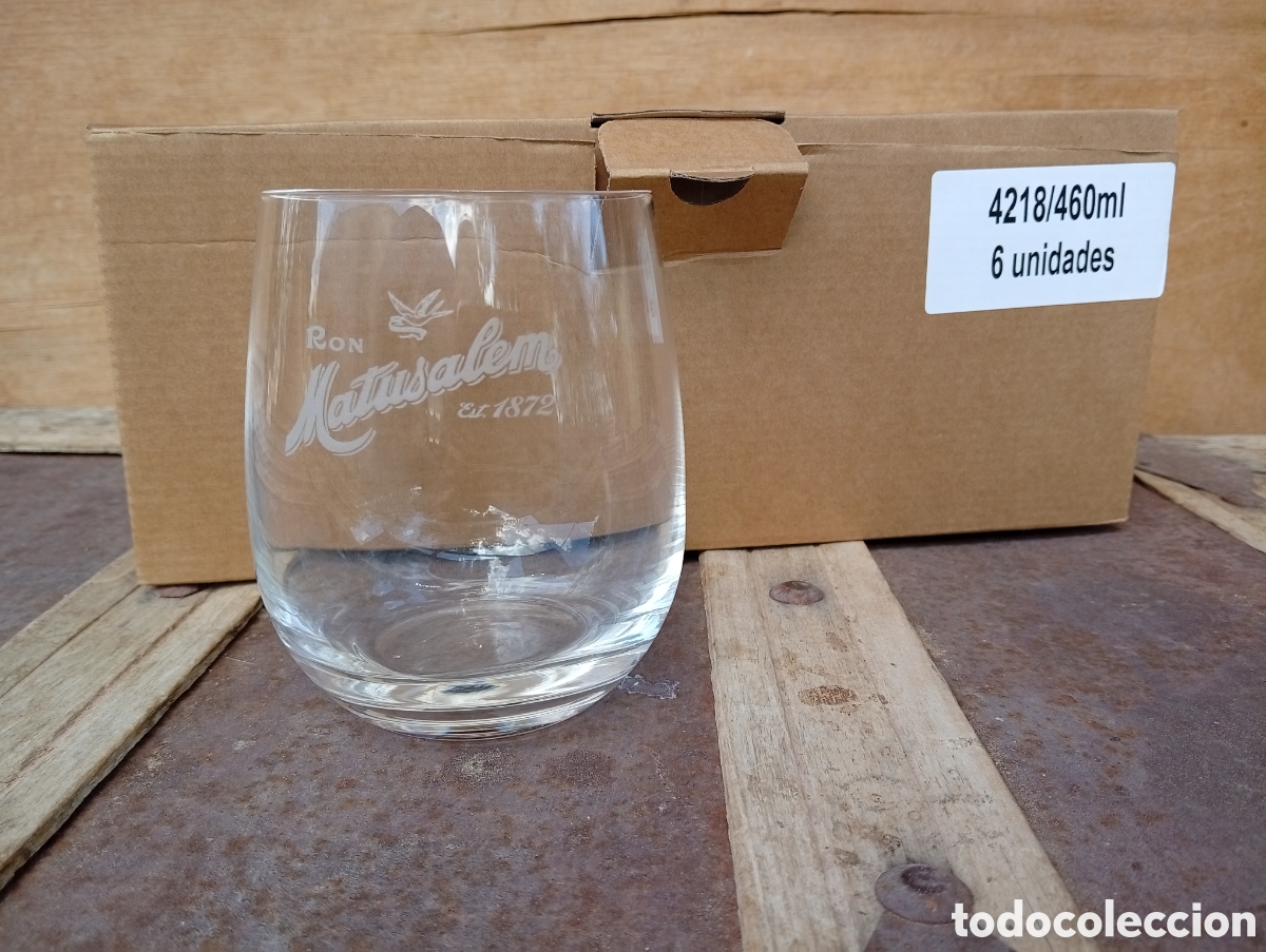 Coleccionismo de vinos y licores: 6 VASOS RON MATUSAL&Eacute;N, EN CAJA.