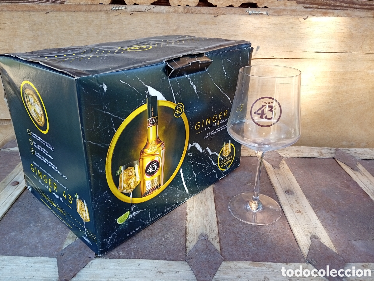 Coleccionismo de vinos y licores: 6 COPAS LICOR 43, EN CAJA.