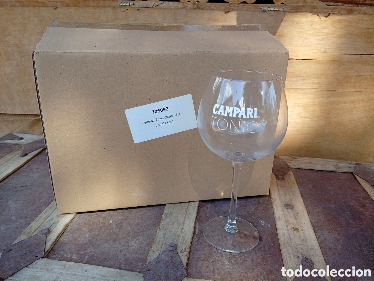 Coleccionismo de vinos y licores: 6 COPAS CAMPARI TONIC, EN CAJA.