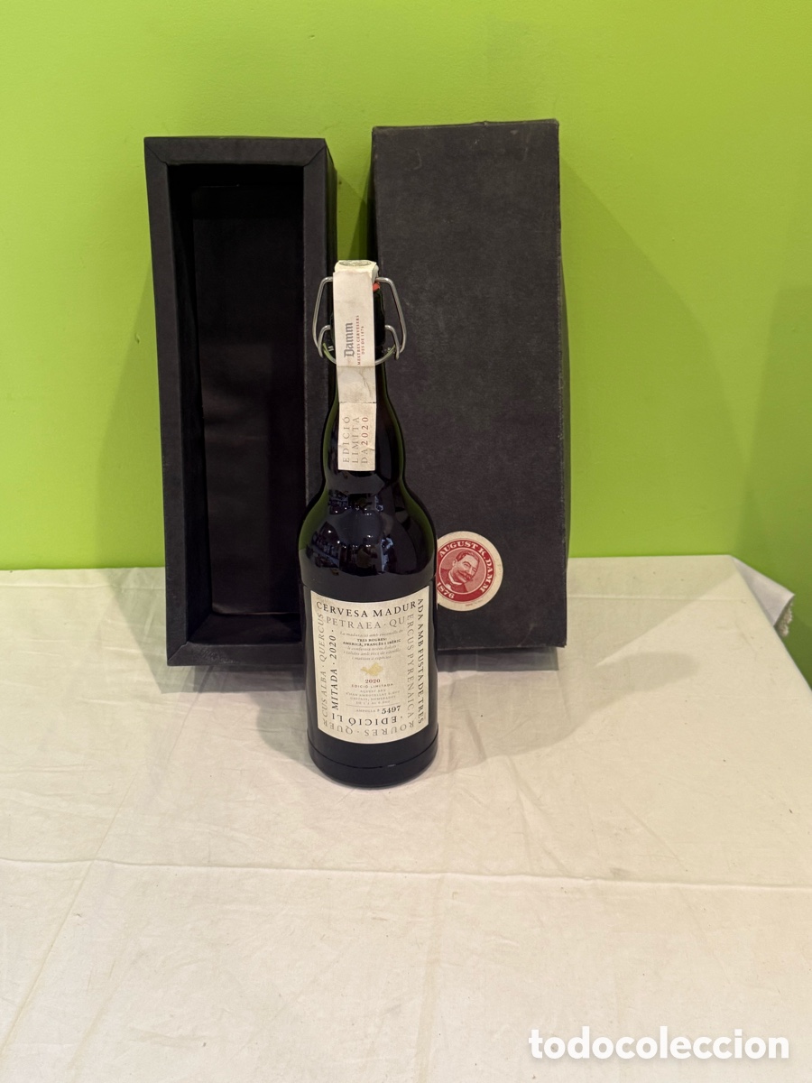 Coleccionismo de vinos y licores: Cerveza Damm Edici&oacute;n Limitada 2020 n&ordm; 5497 &ndash; 1 Litro, en Estuche Original August K. Damm 1876