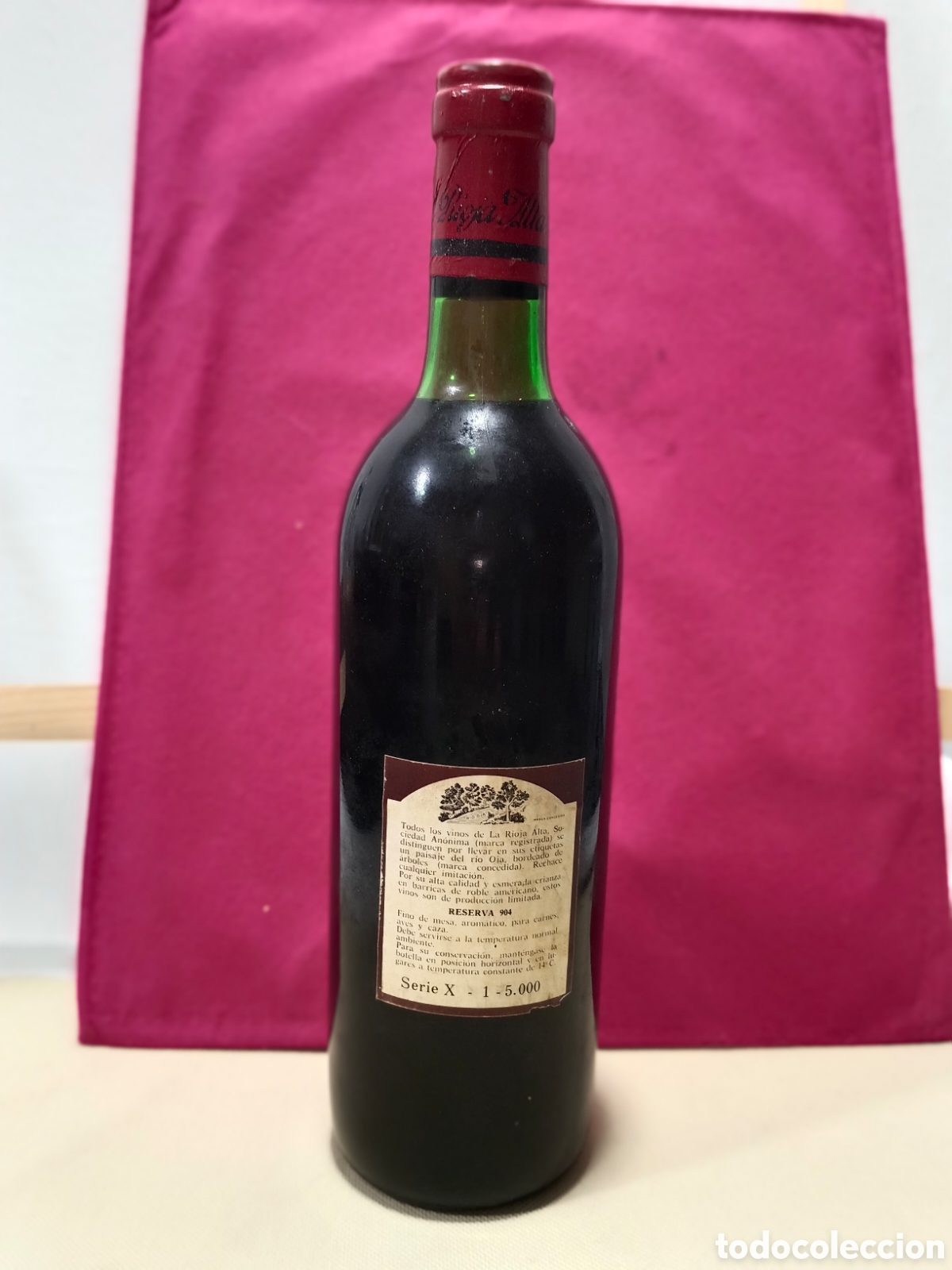 Coleccionismo de vinos y licores: VINO LA RIOJA ALTA. RESERVA 904. SERIE X. N&deg;1 de 5000. COLECCION. NO PONE A&Ntilde;ADA