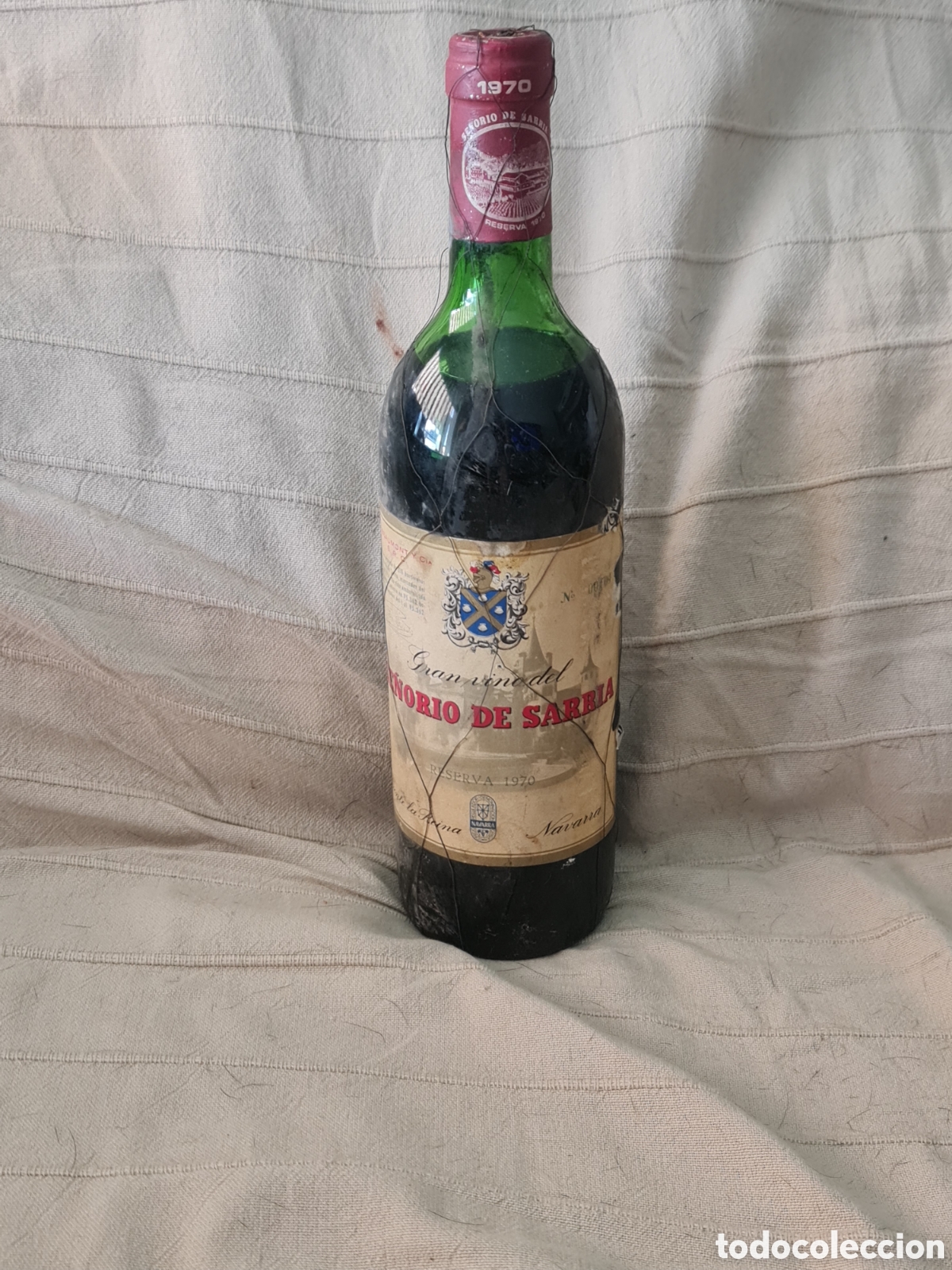 Coleccionismo de vinos y licores: Se&ntilde;or&iacute;o de Sarr&iacute;a Reserva 1970 Botella antigua Colecci&oacute;n / Regalo 1970