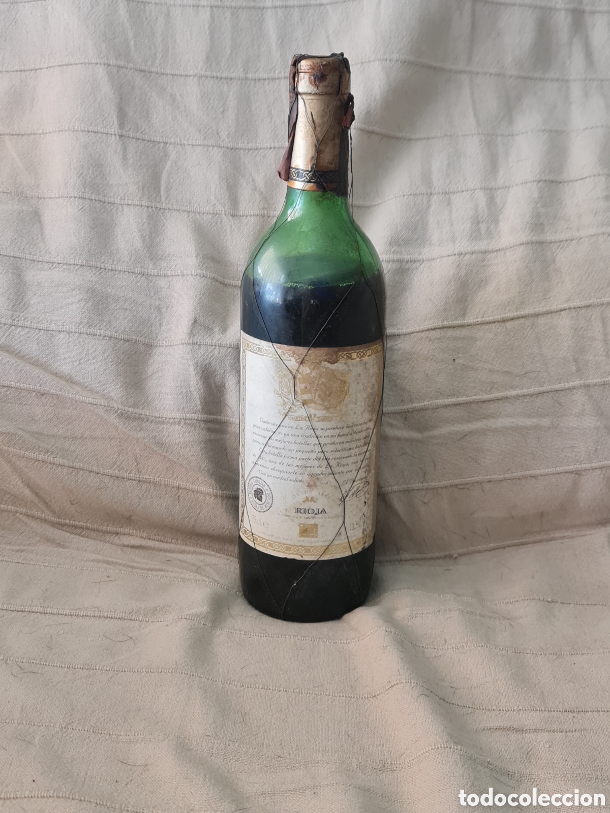 Coleccionismo de vinos y licores: Vino Rioja 1982 Mart&iacute;nez Zabala - Reserva Familiar (Cosecha Excelente)