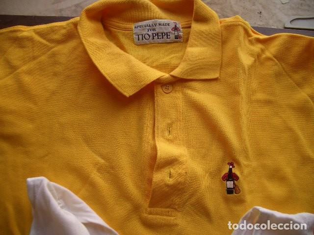 Coleccionismo de vinos y licores: Vintage camiseta y polo de publicidad T&iacute;o Pepe, sin estrenar