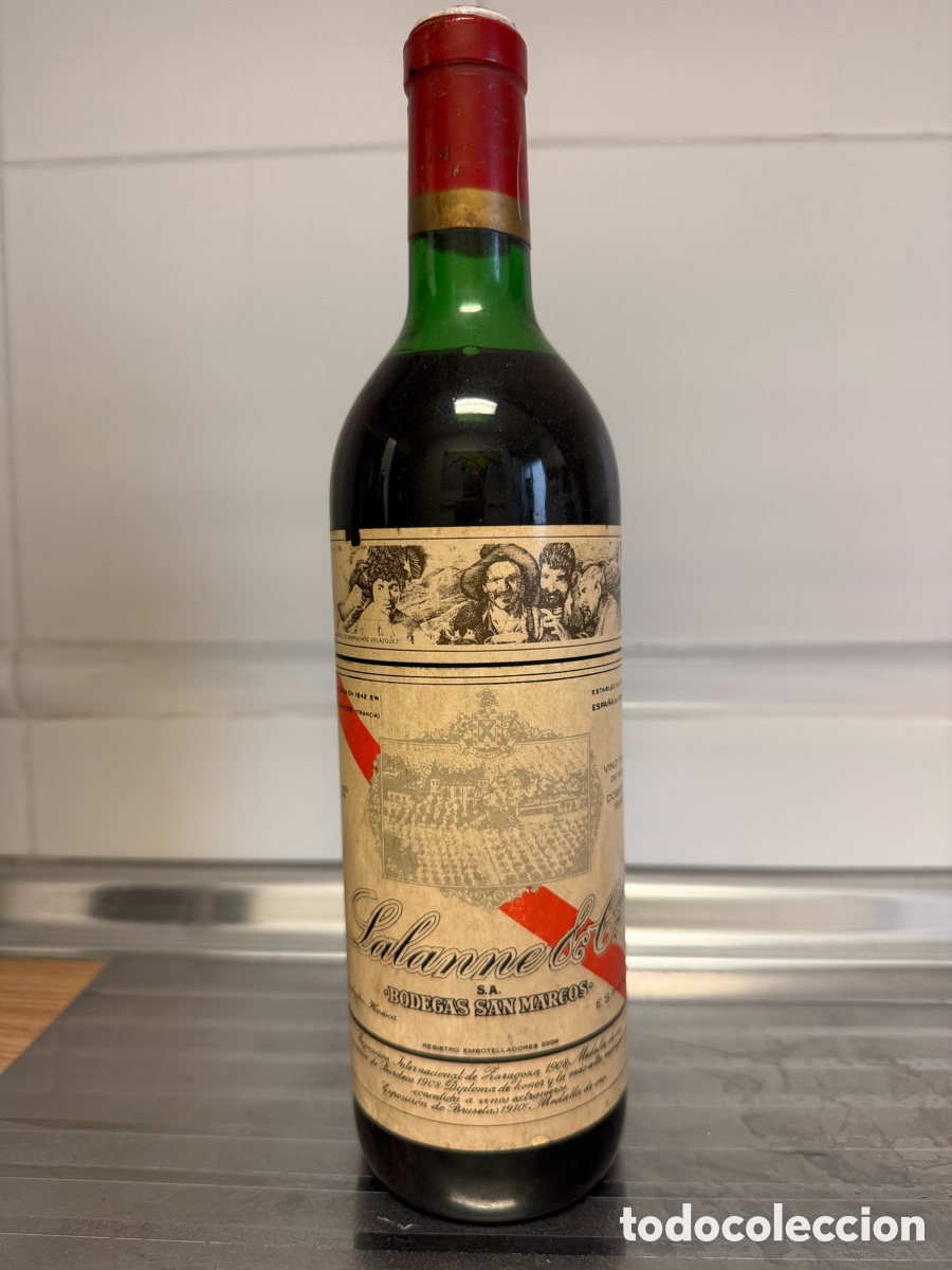 Coleccionismo de vinos y licores: Botella Lalanne de 1958