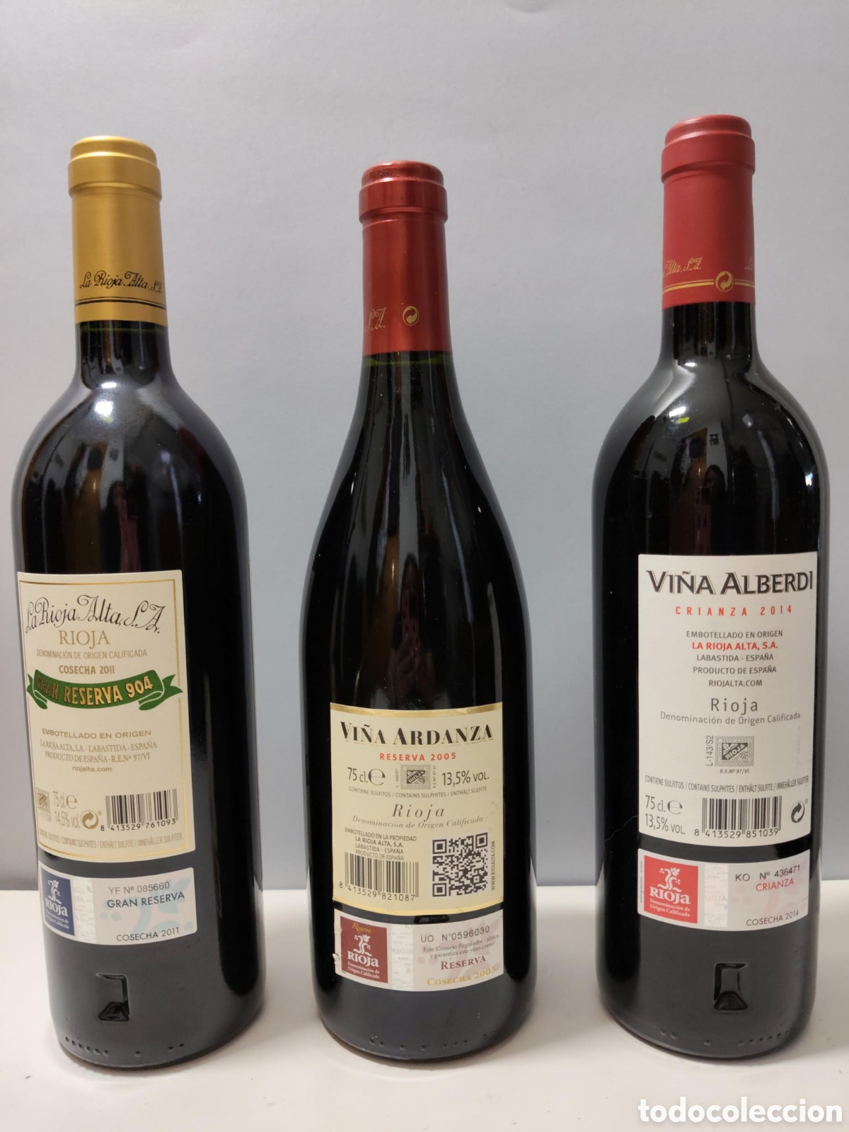 Coleccionismo de vinos y licores: Pack 3 vinos La Rioja Alta - Foto 2