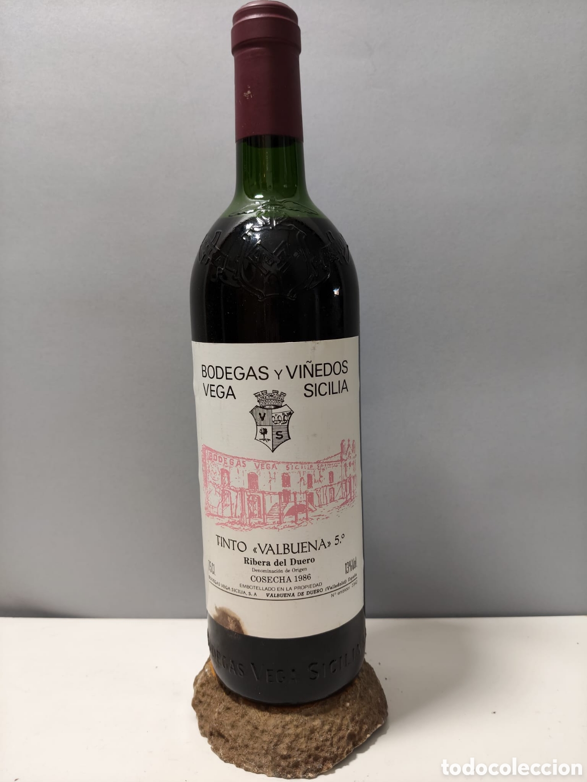 Coleccionismo de vinos y licores: Vino vega Sicilia Valbuena 1986