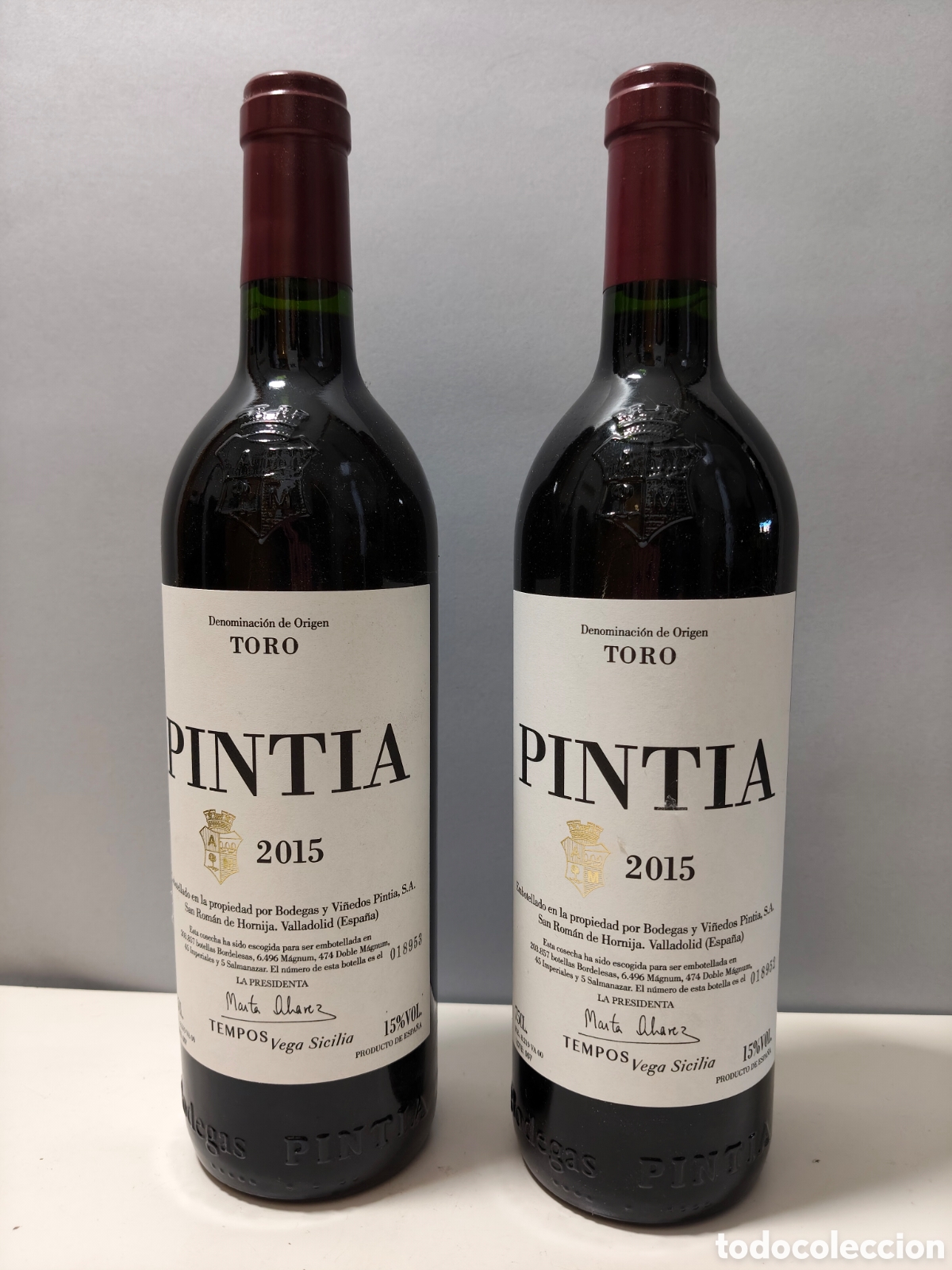 Coleccionismo de vinos y licores: Vega Sicilia Tempos PINTIA 2015