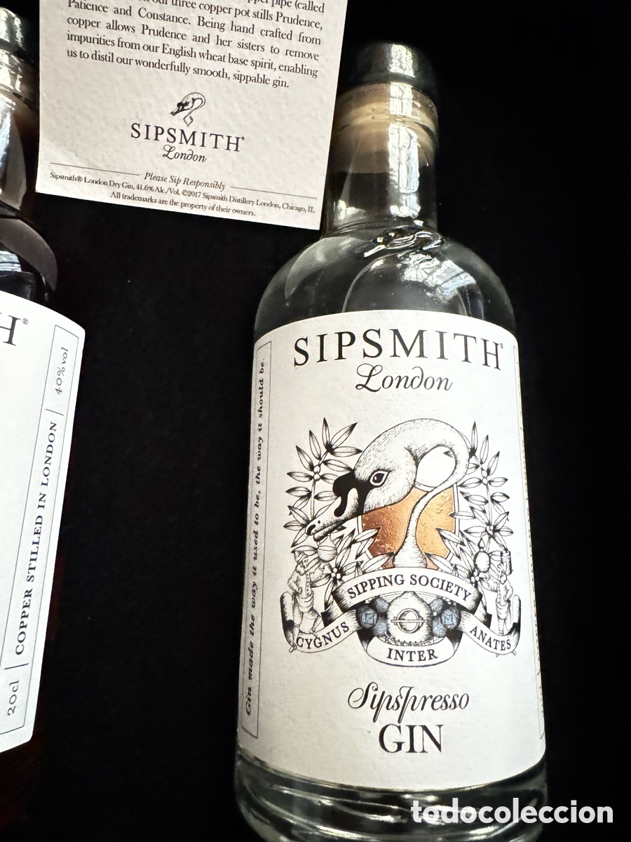 Coleccionismo de vinos y licores: SIPSMITH estuche coleccion. 2 botellas. - Foto 3