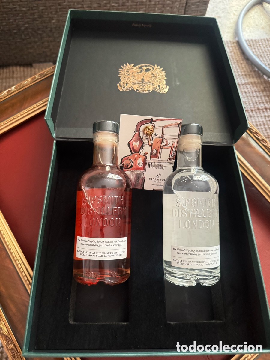 Coleccionismo de vinos y licores: SIPSMITH estuche coleccion. 2 botellas. - Foto 4