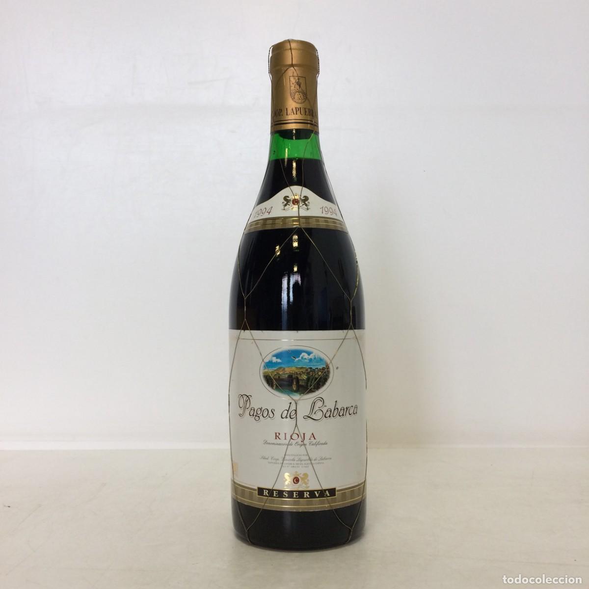 Coleccionismo de vinos y licores: Vino: 1994 Pagos de Labarca Reserva, Sdad. Coop. Vinicola Lapuebla de Labarca (Rioja)