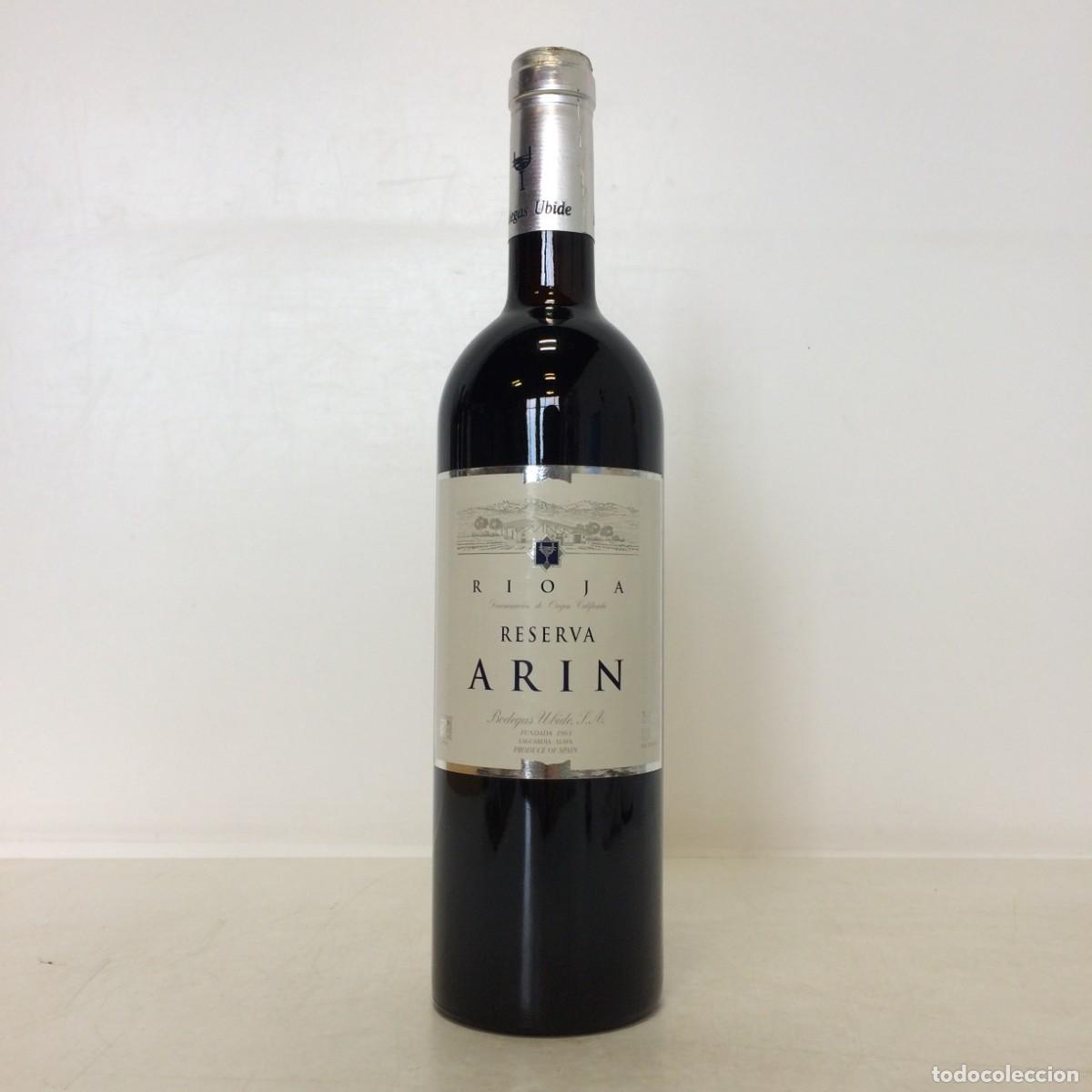 Coleccionismo de vinos y licores: Vino: 1998 Arin Reserva, Bodegas Ubide (Rioja)