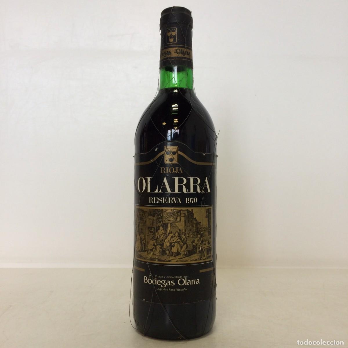 Coleccionismo de vinos y licores: Vino: 1970 Olarra Reserva, Bodegas Olarra (Rioja)