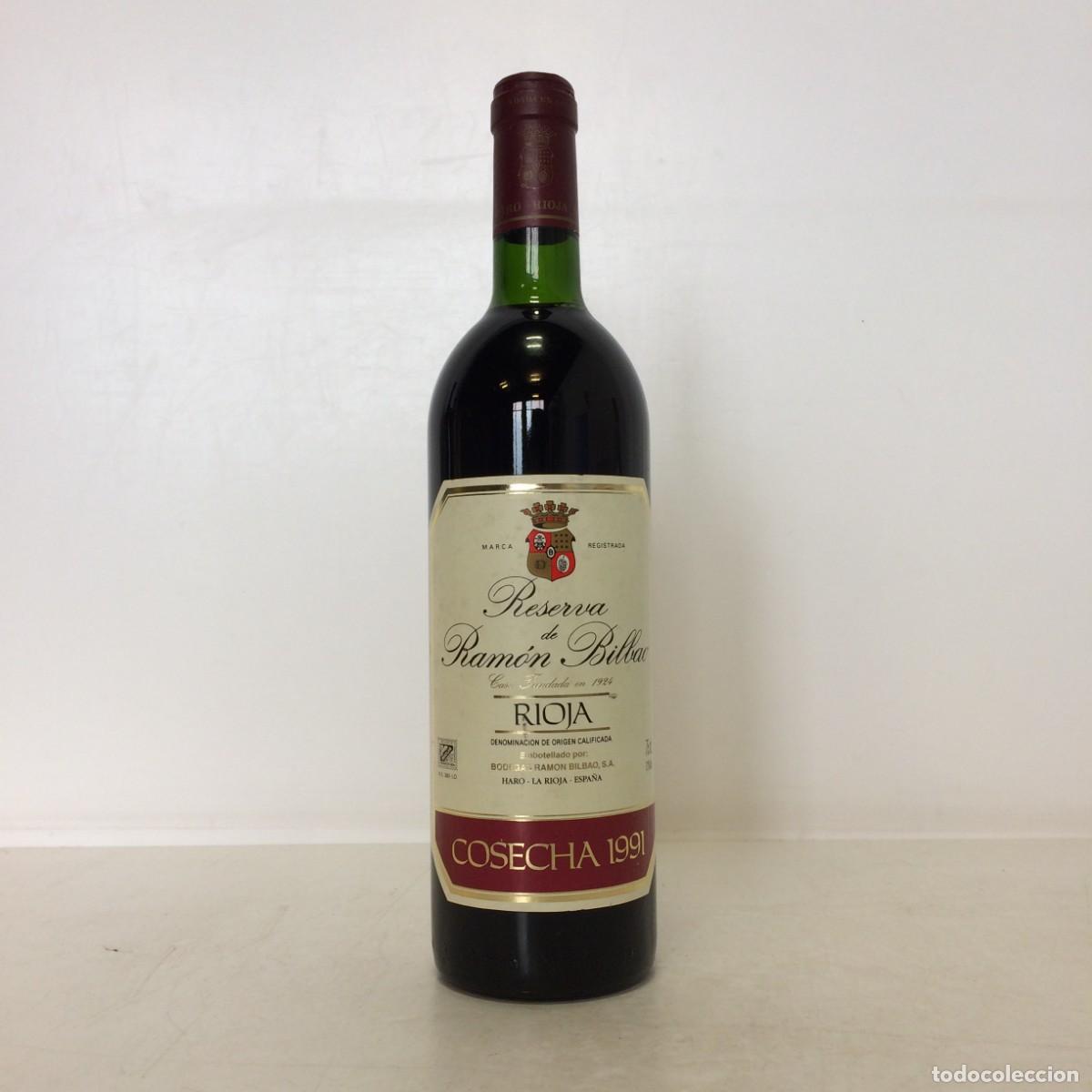 Coleccionismo de vinos y licores: Vino: 1991 Reserva de Ramon Bilbao, Bodegas Ramon Bilbao (Rioja)