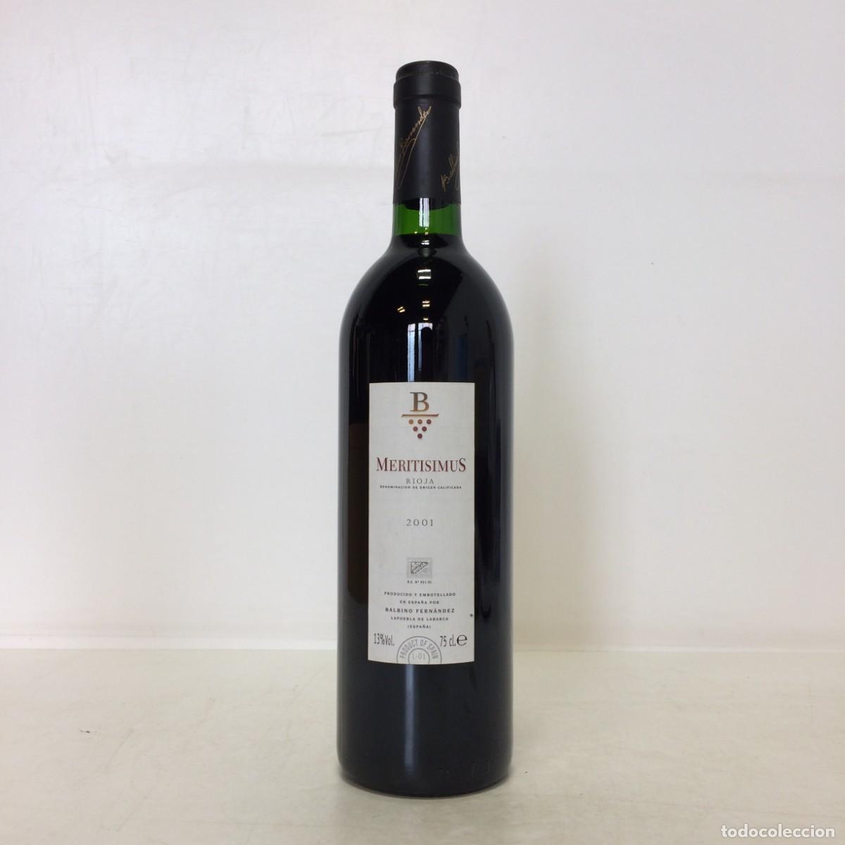 Coleccionismo de vinos y licores: Vino: 2001 Meritisimus, Balbino Fernandez (Rioja)