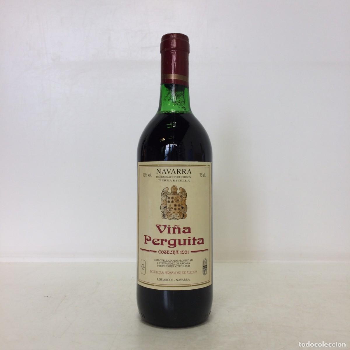 Coleccionismo de vinos y licores: Vino: 1991 Vi&ntilde;a Perguita, Bodegas Fernandez de Arcaya (Navarra)