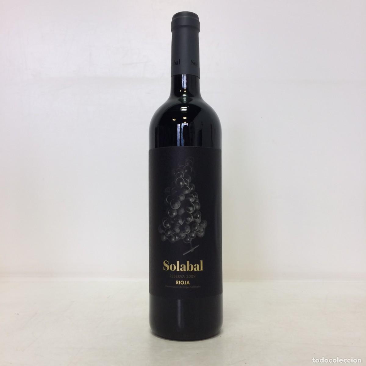Coleccionismo de vinos y licores: Vino: 2009 Solabal Reserva, Bodega y Vi&ntilde;edos Solabal (Rioja)