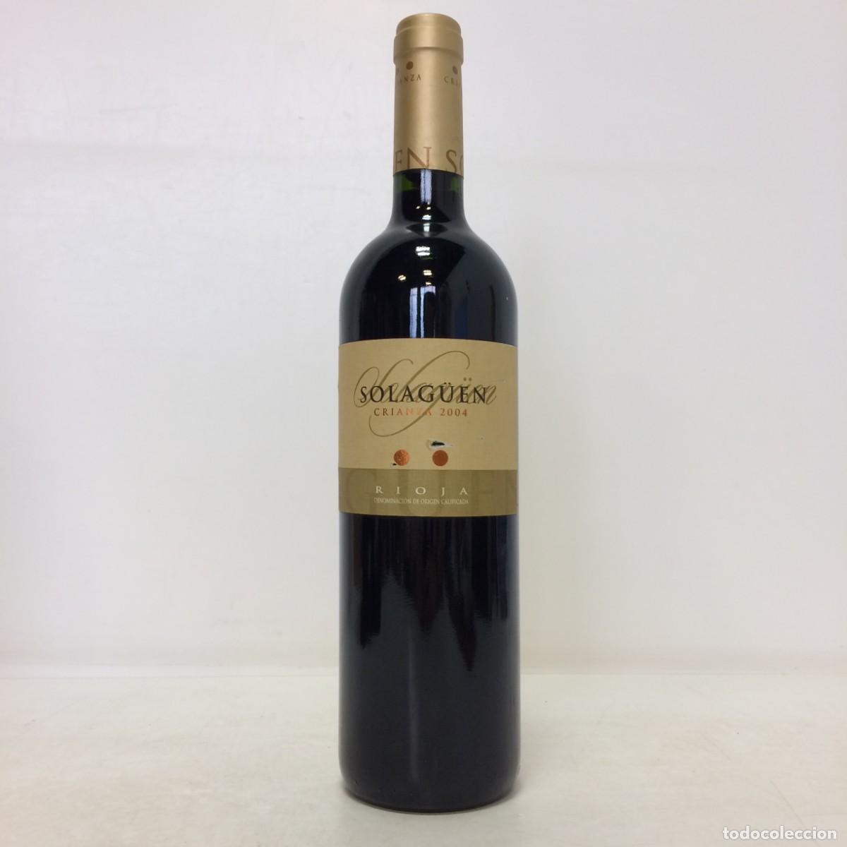 Coleccionismo de vinos y licores: Vino: 2004 Solag&uuml;en Crianza, Union de Cosecheros de Labastida (Rioja)