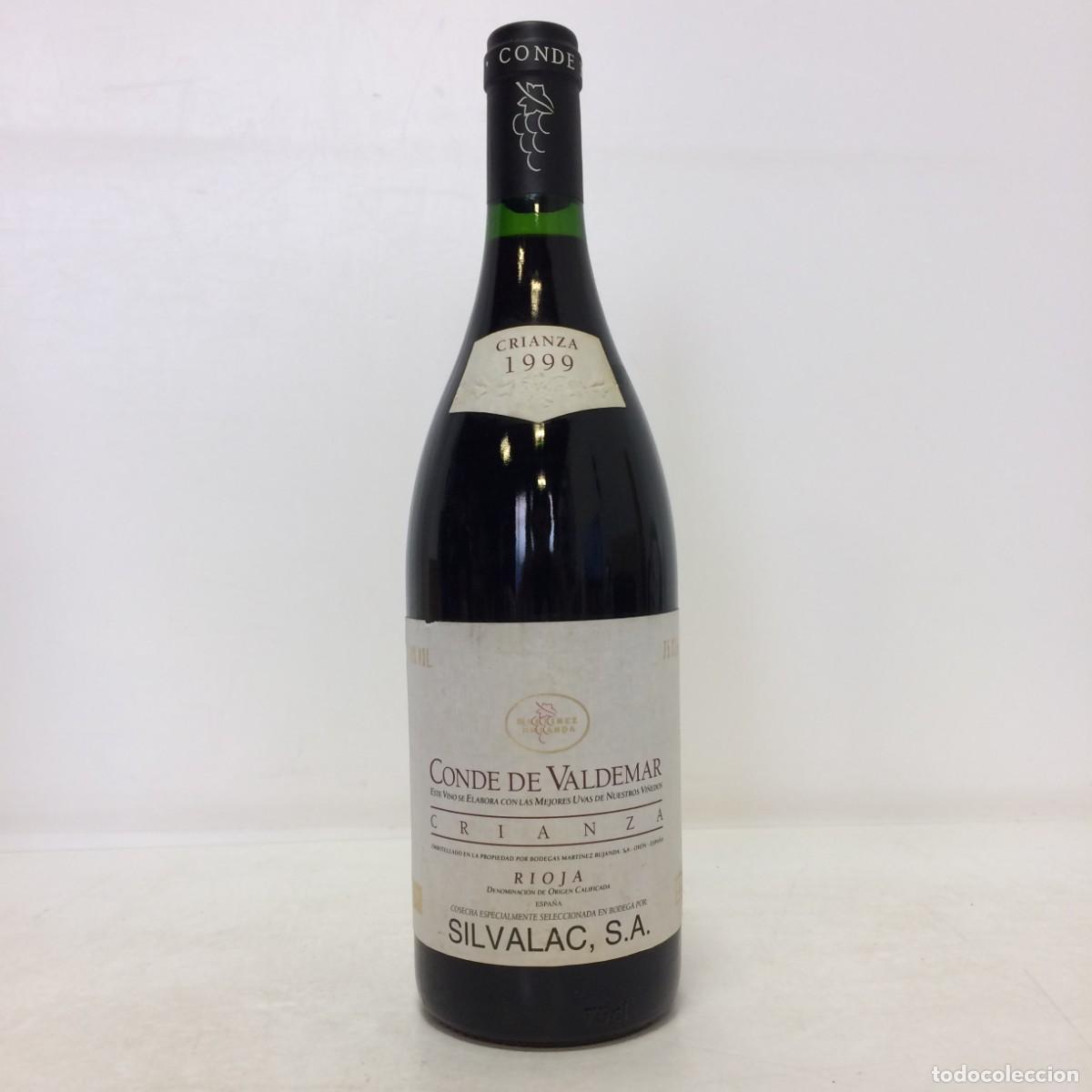 Coleccionismo de vinos y licores: Vino: 1999 Conde de Valdemar Crianza, Bodegas Martinez Bujanda (Rioja)