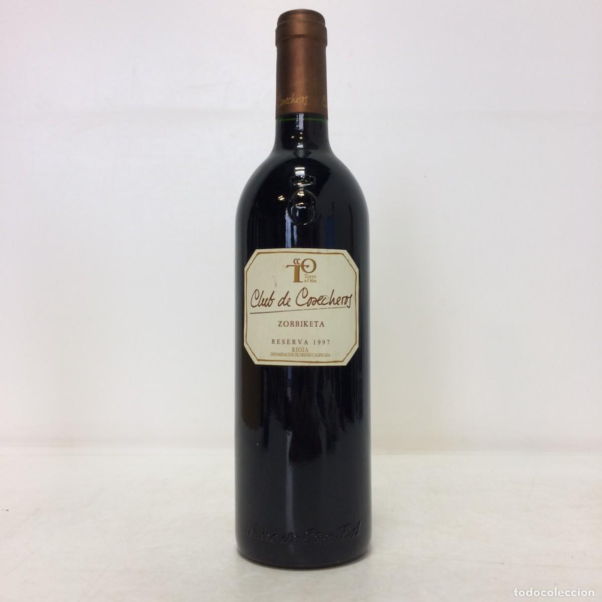 Coleccionismo de vinos y licores: Vino: 1997 Club de Cosecheros Reserva &rdquo;Zorriketa&rdquo;, Torre de O&ntilde;a (Rioja)
