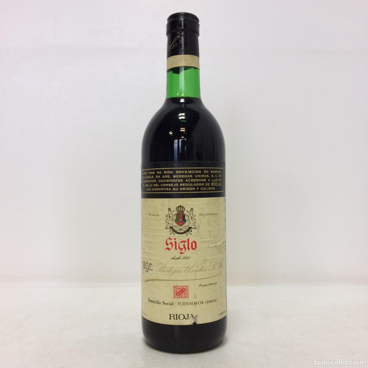Coleccionismo de vinos y licores: Vino: N.V. Siglo, AGE Bodegas Unidas (Rioja)