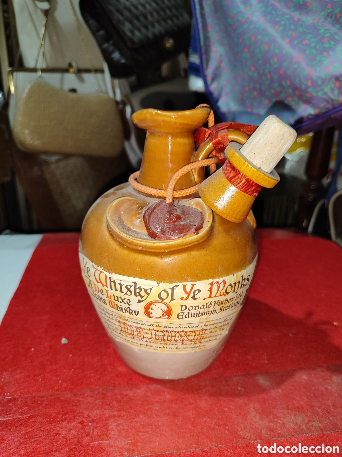 Coleccionismo de vinos y licores: Botella sellada YE WHISKY OF YE MONKS DE LUXE 0.75 L 43 &deg; GL A&Ntilde;OS 70