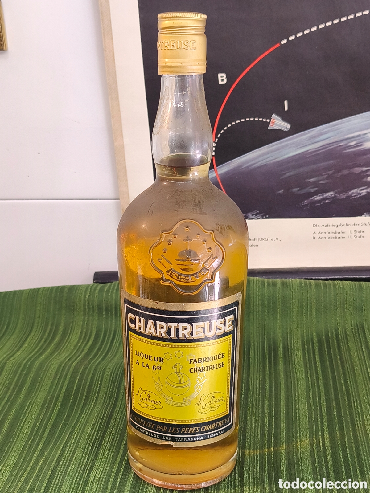 Coleccionismo de vinos y licores: Botella Chartreuse Tarragona