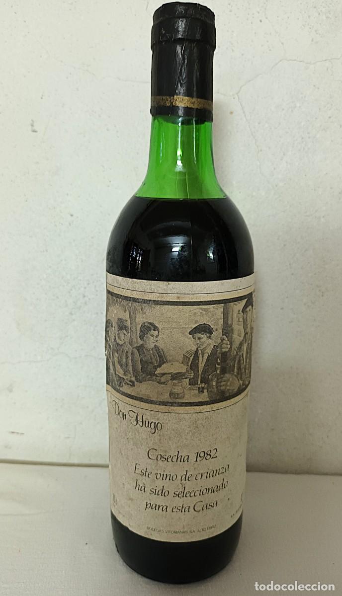 Coleccionismo de vinos y licores: BOTELLA VINO TINTO DON HUGO.COSECHA 1982.BODEGAS VITORIANAS