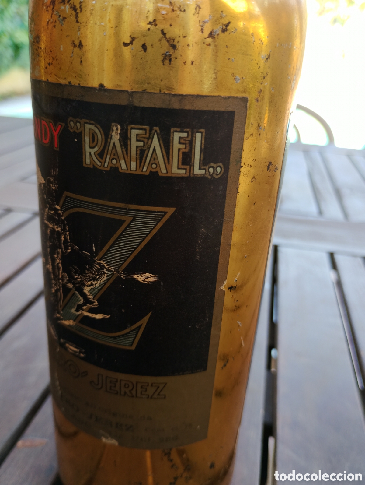 Coleccionismo de vinos y licores: Brandy Rafael precintada - Foto 3