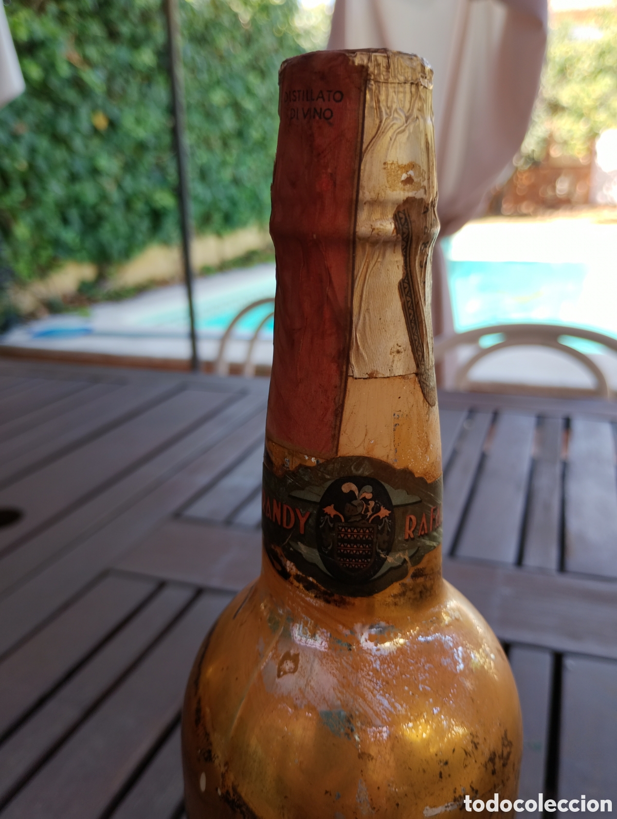 Coleccionismo de vinos y licores: Brandy Rafael precintada - Foto 6