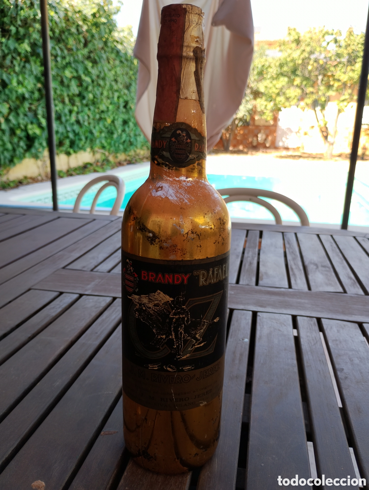 Coleccionismo de vinos y licores: Brandy Rafael precintada