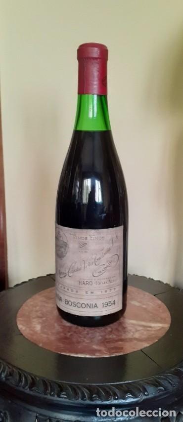 Coleccionismo de vinos y licores: Bosconia 1954 gran vino hist&oacute;rico Vi&ntilde;a L&oacute;pez Heredia Todon&iacute;a Haro &uacute;nica en Todocoleccion ENV&Iacute;O GRATI