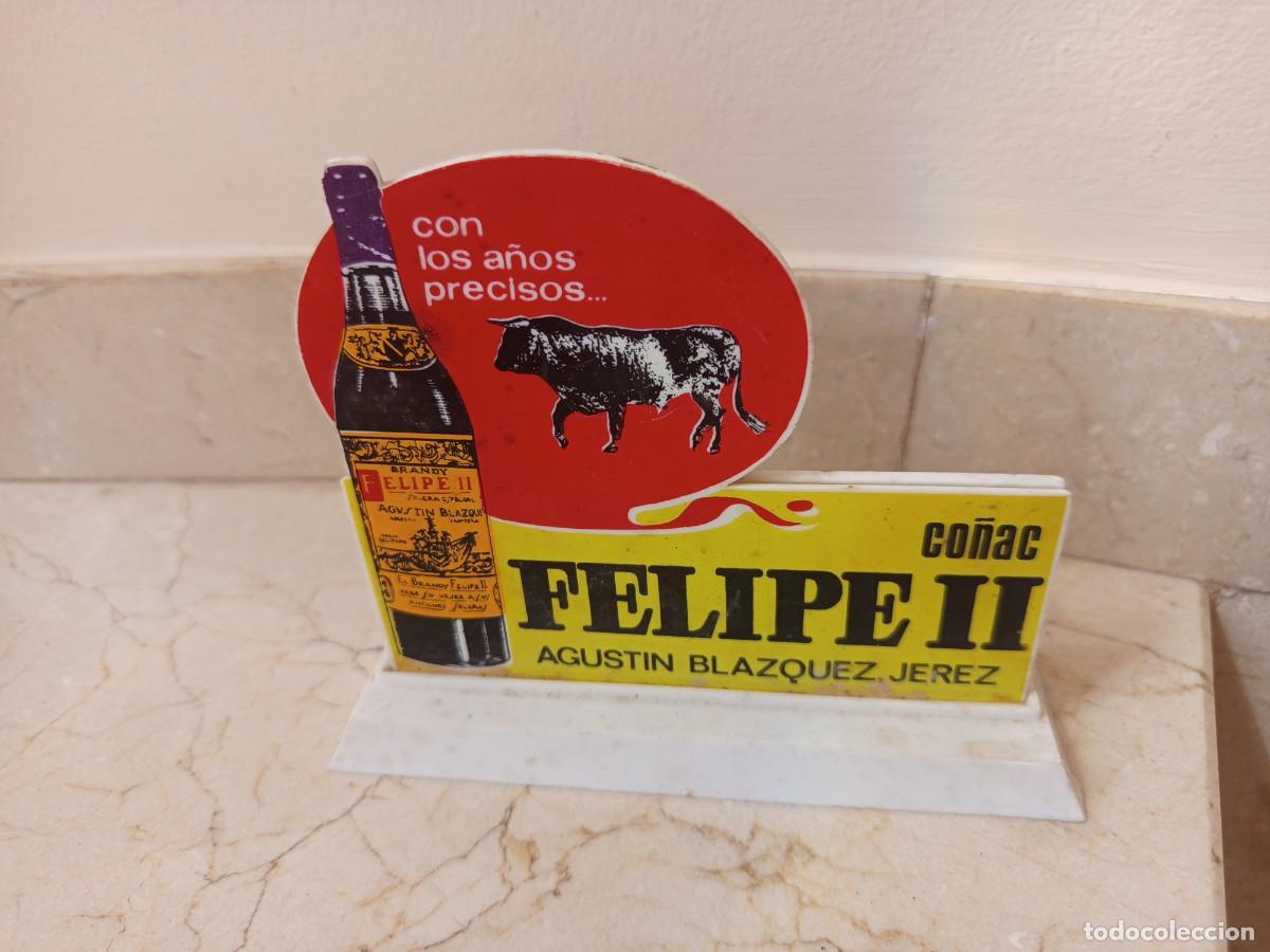 Coleccionismo de vinos y licores: Antiguo servilletero Co&ntilde;ac Felipe II. Felipe Blazquez # brandy