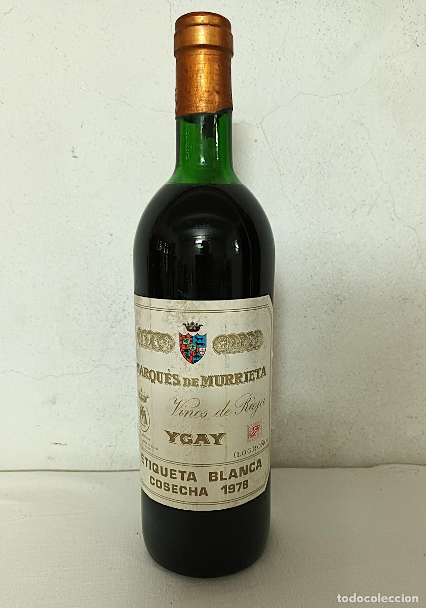 Coleccionismo de vinos y licores: BOTELLA VINO MARQU&Eacute;S DE MURRIETA COSECHA 1978