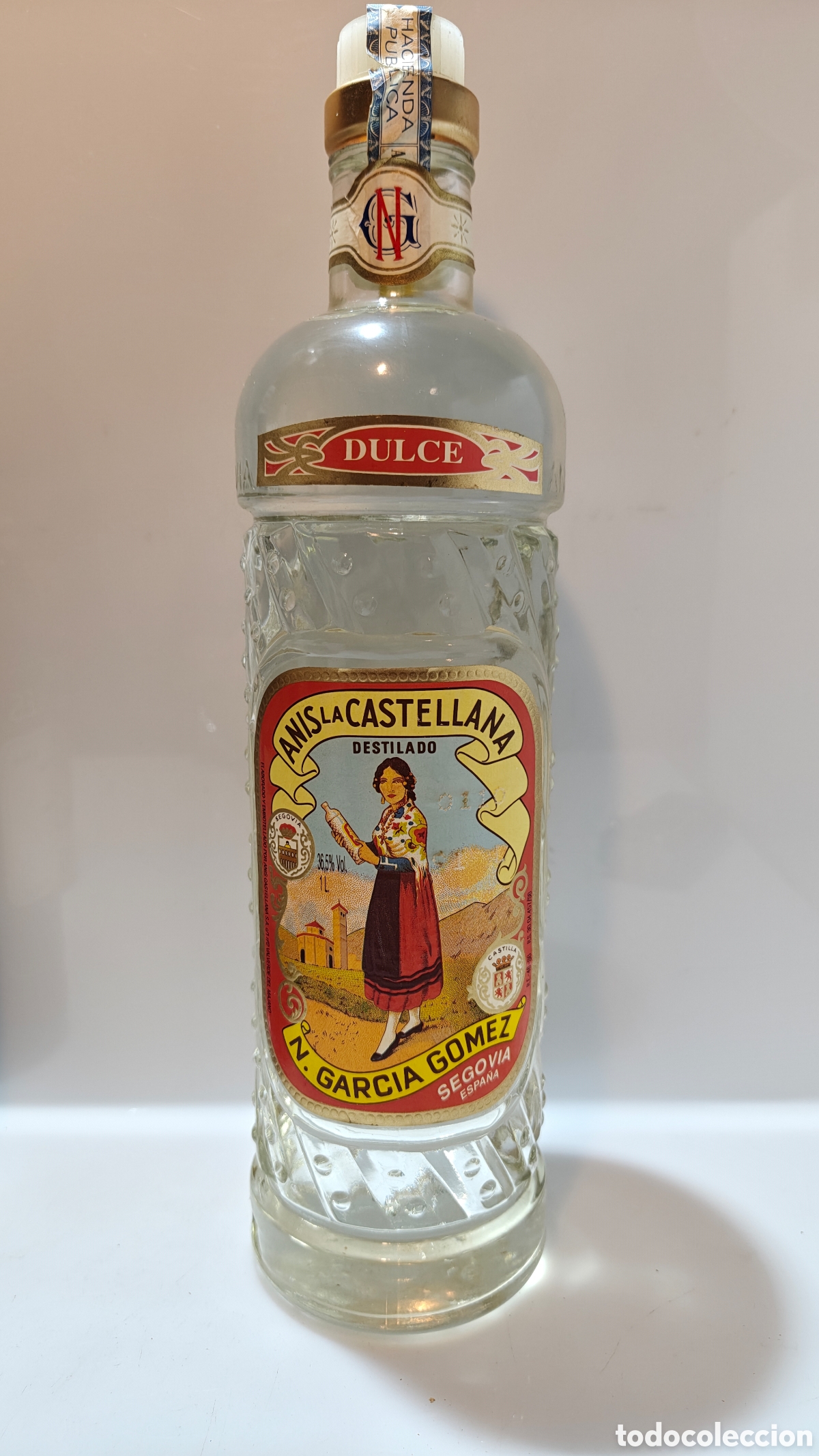 Coleccionismo de vinos y licores: An&iacute;s La Castellana de 1 litro a&ntilde;os 1980s