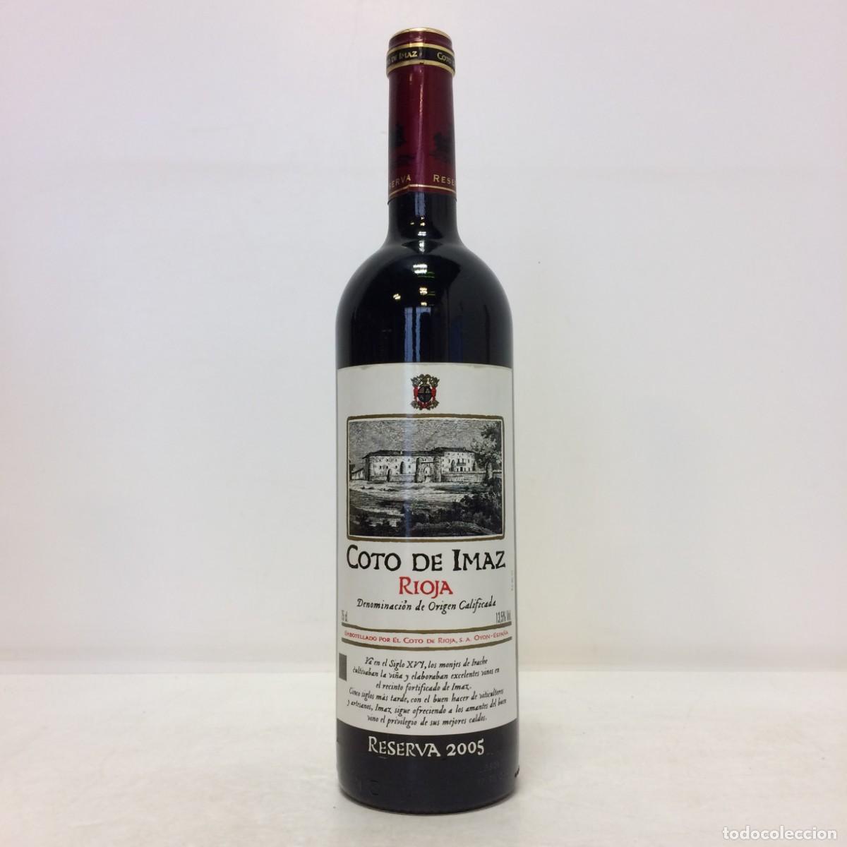 Coleccionismo de vinos y licores: Vino: 2005 Coto de Iamz Reserva, El Coto de Rioja (Rioja)