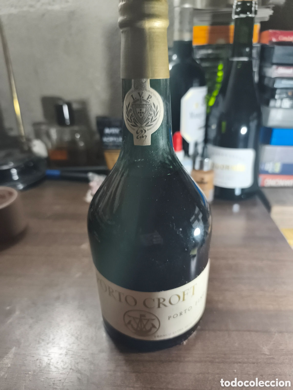 Coleccionismo de vinos y licores: Antigua botella de vino de Oporto porto Croft