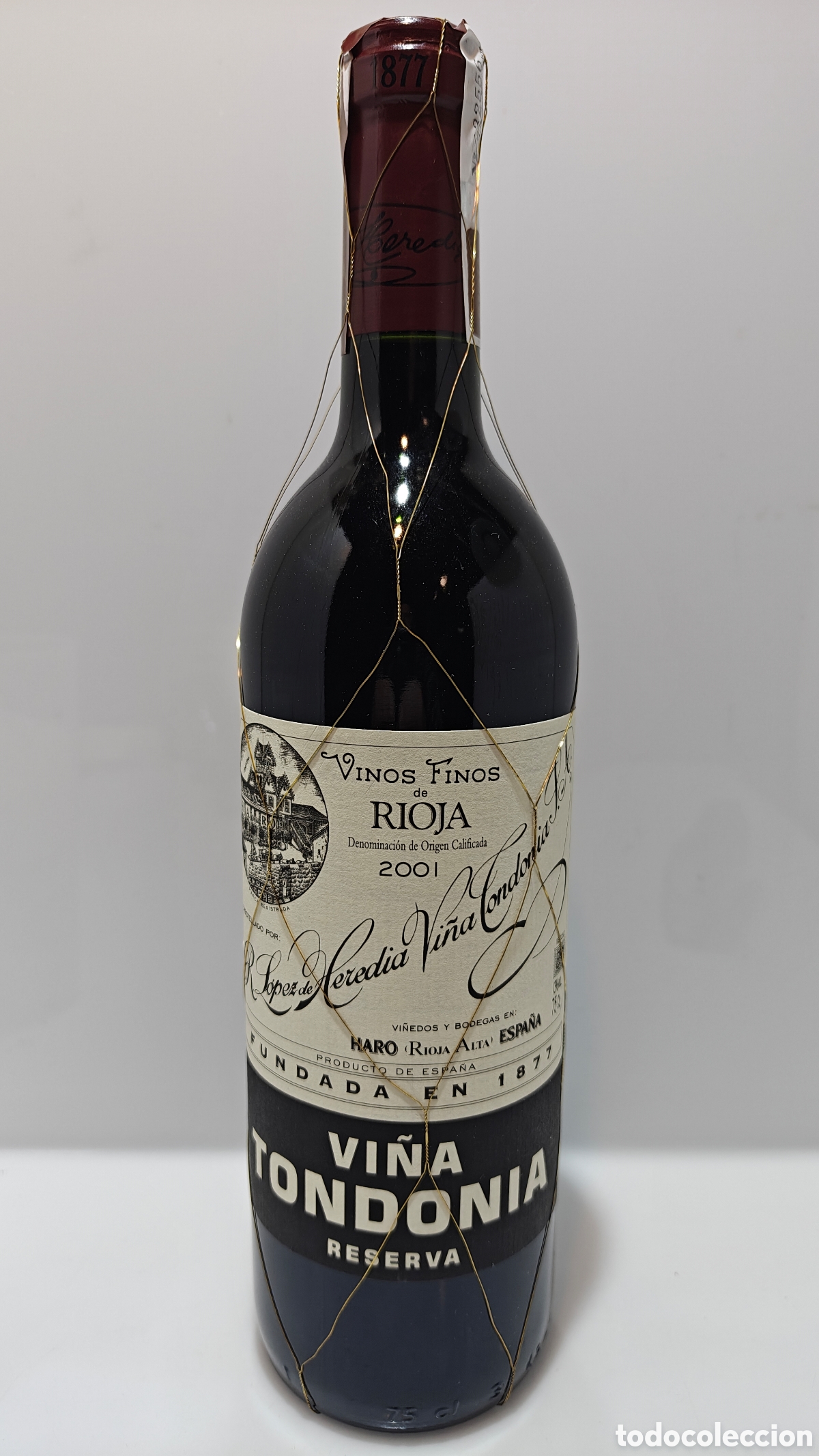 Coleccionismo de vinos y licores: 2001 Vi&ntilde;a Tondonia Reserva Tinto L&oacute;pez Heredia